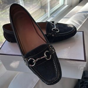 Coach Black Scarlet Flats 9.5 women’s